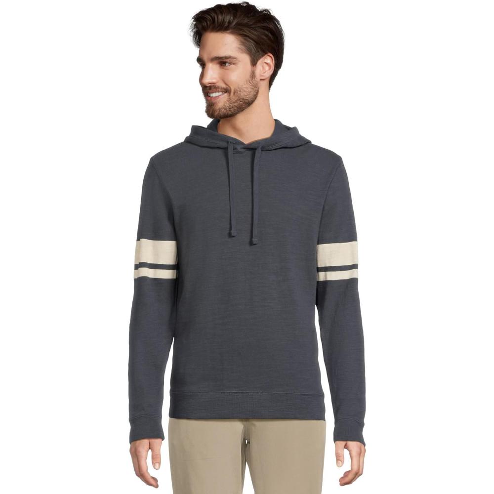 image:imageFaherty Mens Sunwashed Slub HoodieNavy Dume Stripe