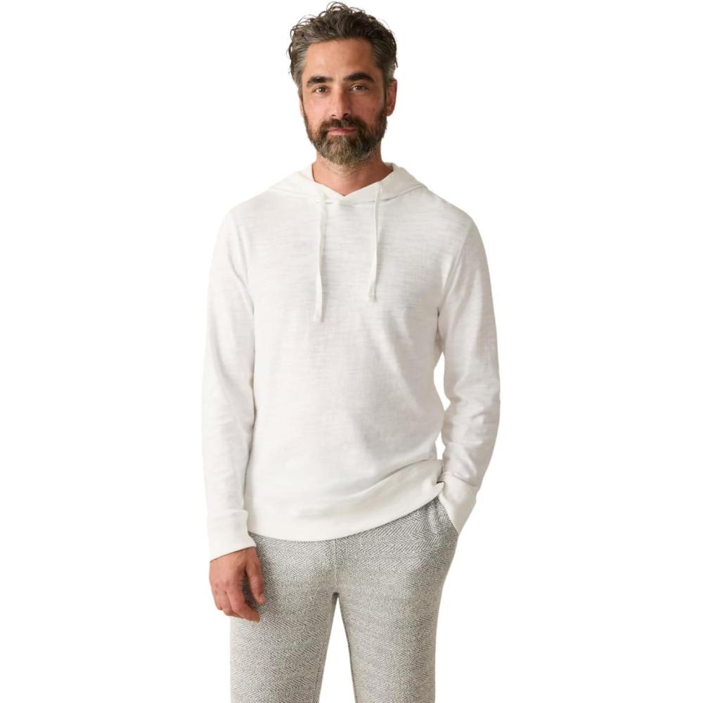 image:imageFaherty Mens Sunwashed Slub HoodieWhite