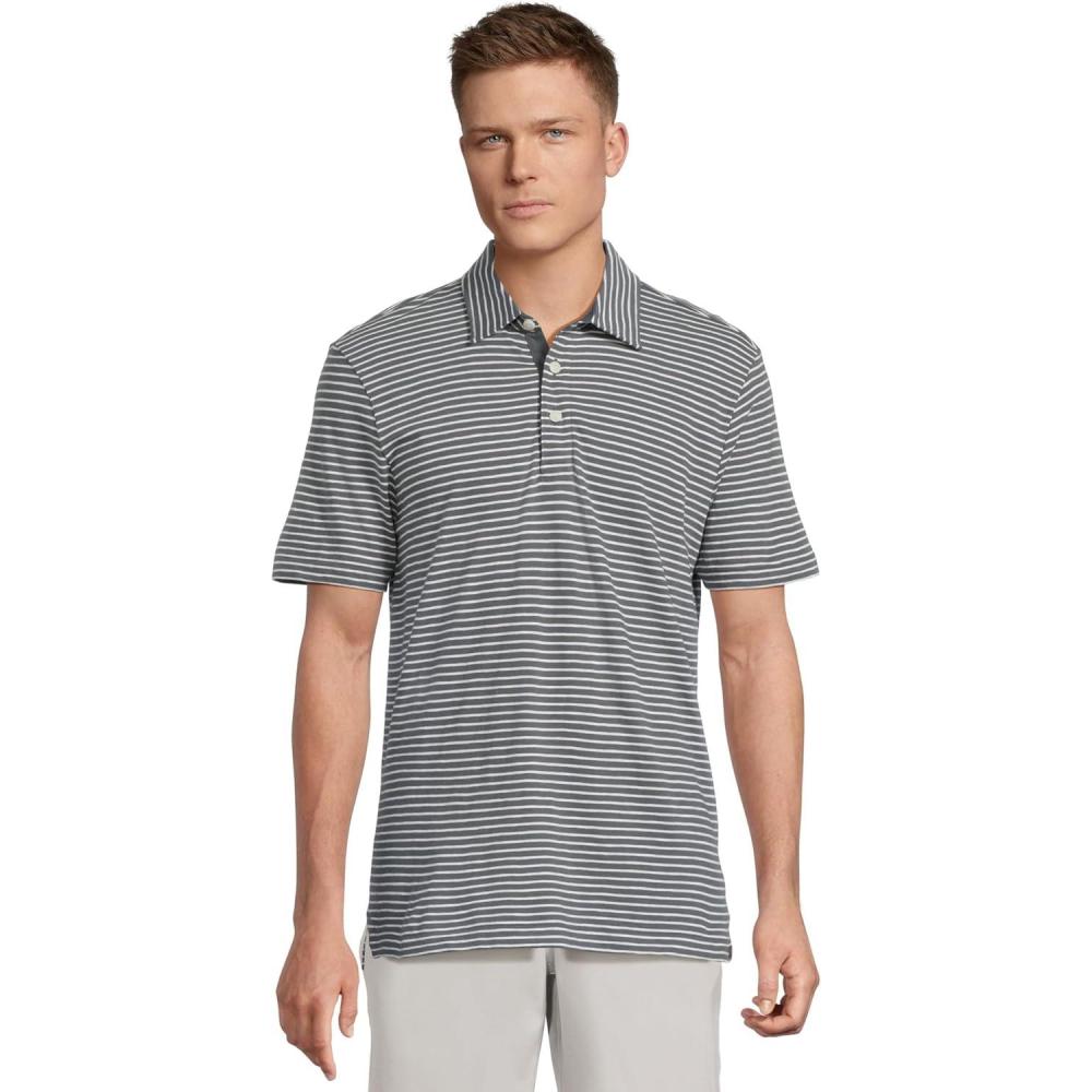 image:imageFaherty Mens Sunwashed TShirt PoloOcean Stone Stripe