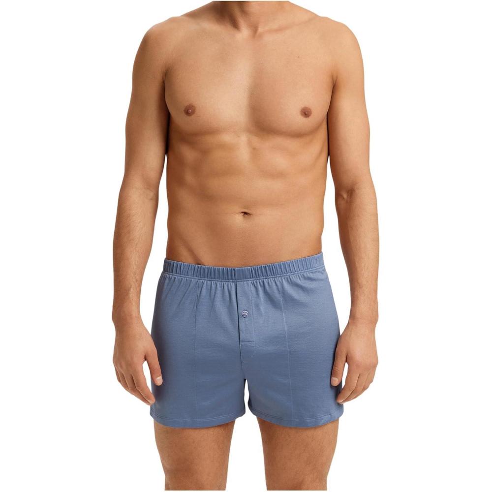 image:imageHANRO mens Cotton Sporty Knit BoxerBoxer ShortsDusky Aqua