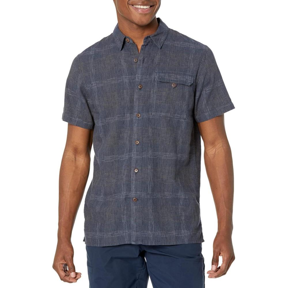 image:imageHempline Spaced Short Sleeve by Royal RobbinsCollins Blue 1