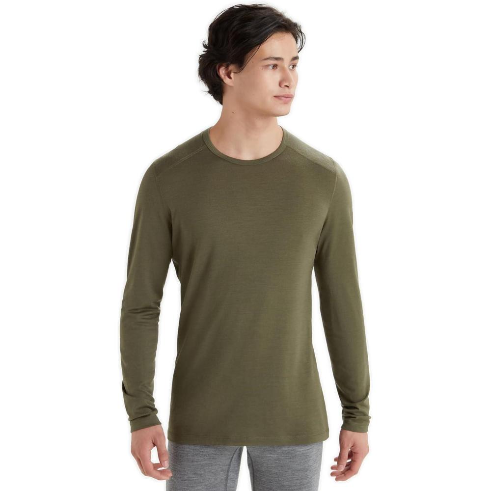 image:imageIcebreaker Merino Mens 200 Oasis Long Sleeve Crew ShirtLoden