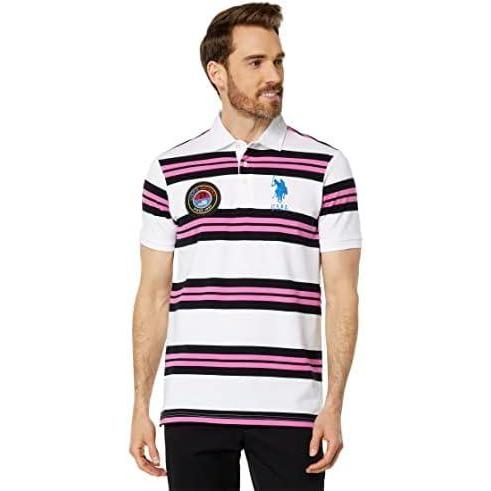 image:imageJERSEY PRINTED POLO SHIRTWhite