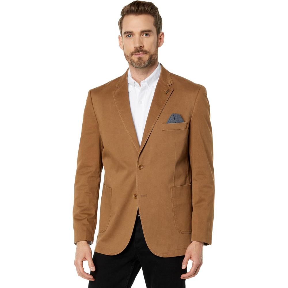 image:imageJohnston amp Murphy Washed Cotton BlazerBrown