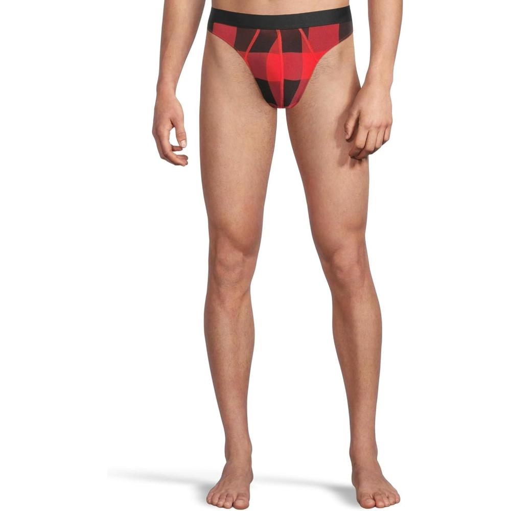 image:imageMeUndies mens Pouch Front ThongBuffalo Plaid