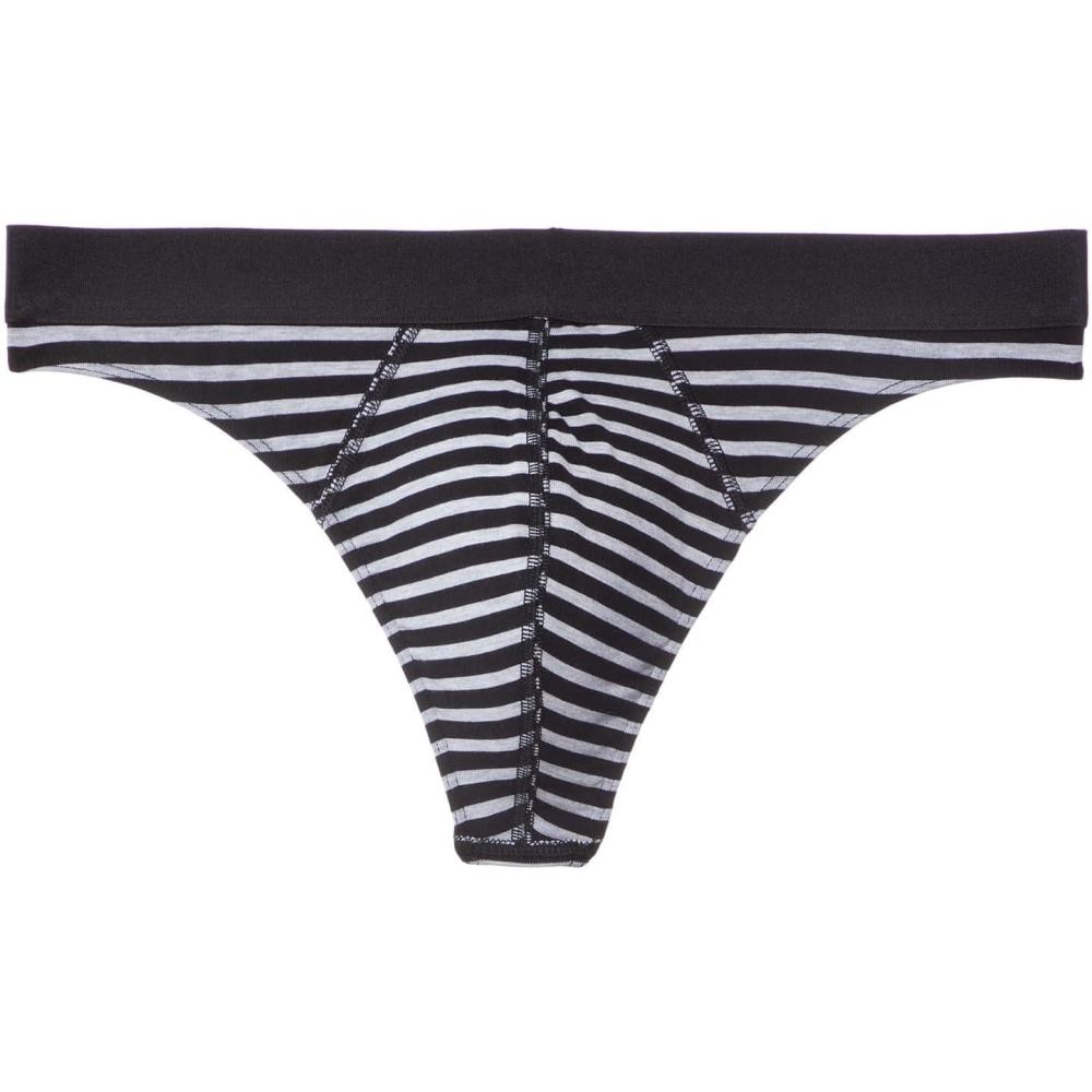 image:imageMeUndies mens Pouch Front ThongHeather Grey Stripes