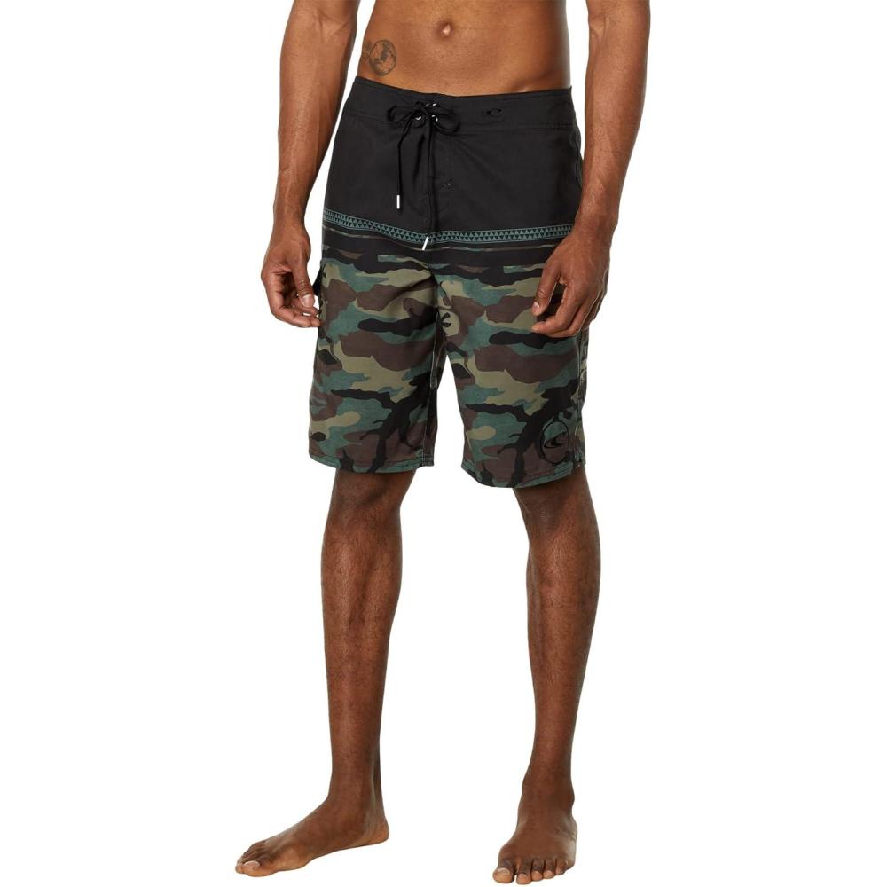 image:imageONEILL Mens 21 Inch Geo Print Boardshorts  Water Resistant Swim Trunks for Men with Quick Dry Stretch Fabric and PocketsCamo 5  Santa Cruz Printed 20