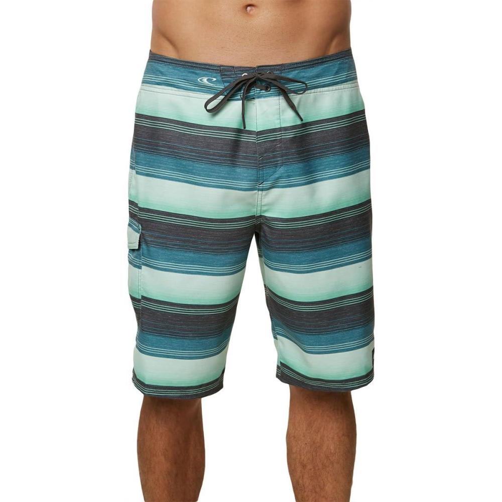 image:imageONEILL Mens 21 Inch Geo Print Boardshorts Water Resistant Swim Trunks for Men with Quick Dry Stretch Fabric and PocketsTurquoise Santa Cruz Print