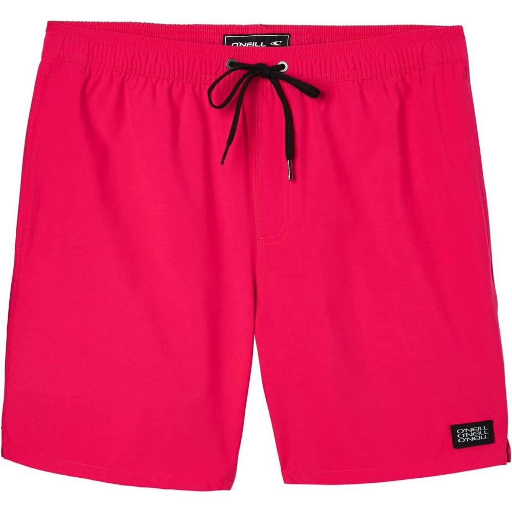 image:imageONeill Mens Lennox Hermosa Solid Volley 17 BoardshortsFuchsia Solid Volley