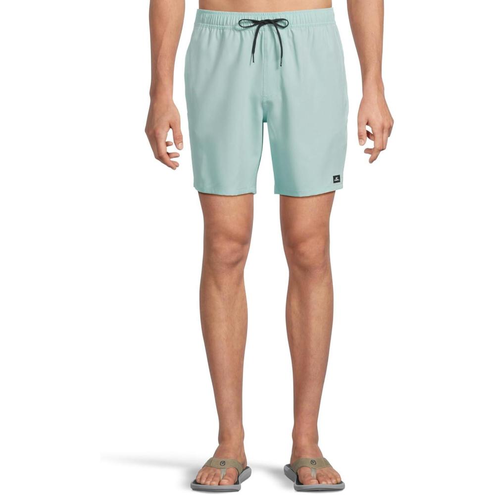 image:imageONeill Mens Lennox Hermosa Solid Volley 17 BoardshortsPastel Turquoise
