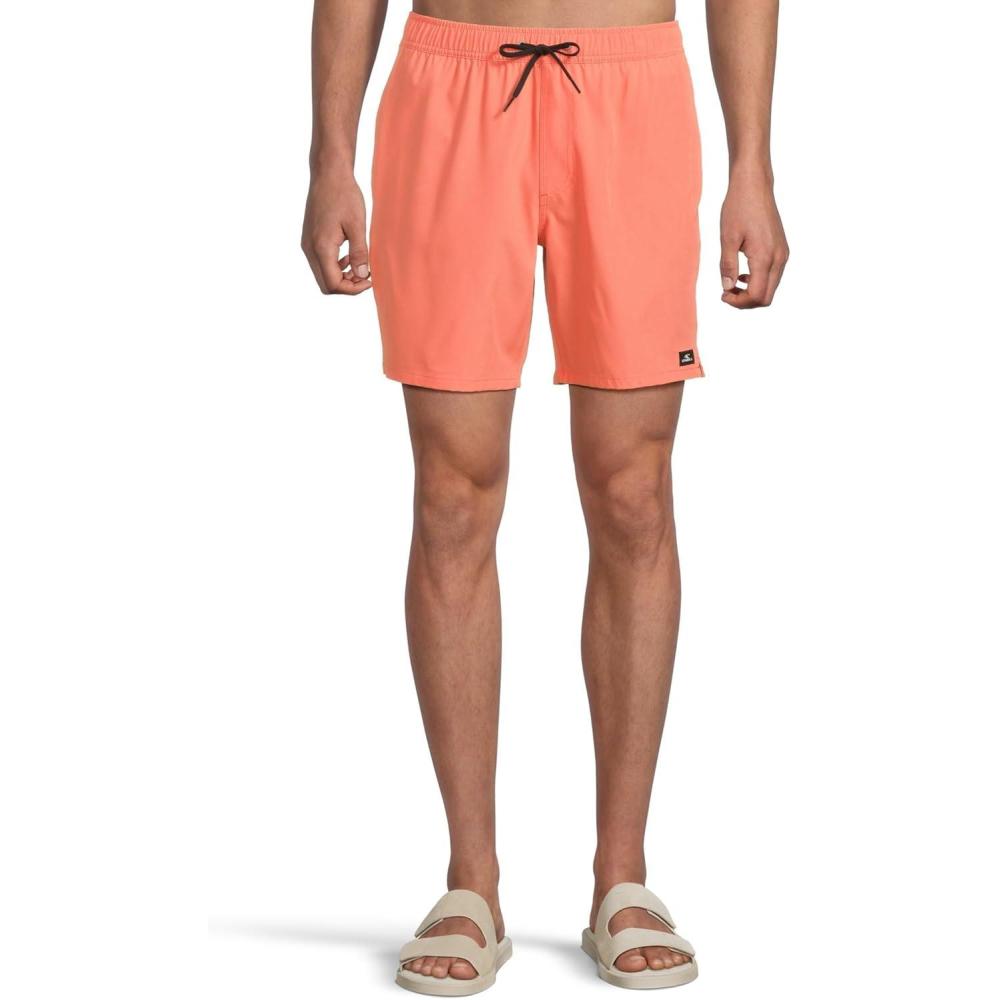image:imageONeill Mens Lennox Hermosa Solid Volley 17 BoardshortsPeach Echo