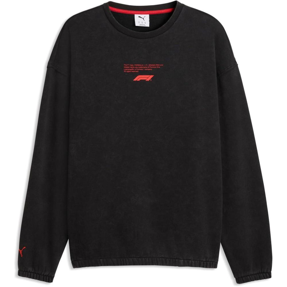 image:imagePUMA Mens Formula 1 Sportswear Crew Fleece Sweatshirt Puma Black Large