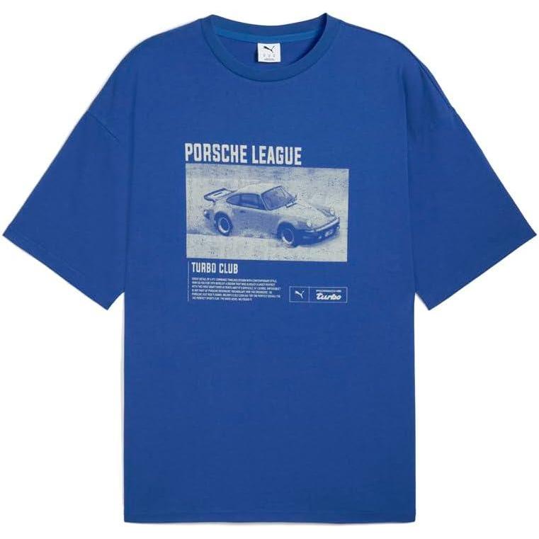 image:imagePUMA Mens Porsche Legacy Graphic Crew Neck Short Sleeve Casual Tops Casual  BlackClyde Royal
