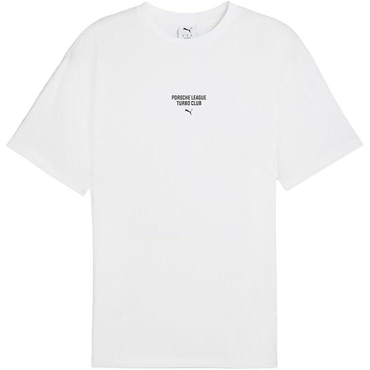 image:imagePUMA Mens Porsche Legacy Graphic Crew Neck Short Sleeve Casual Tops Casual BlackPuma White