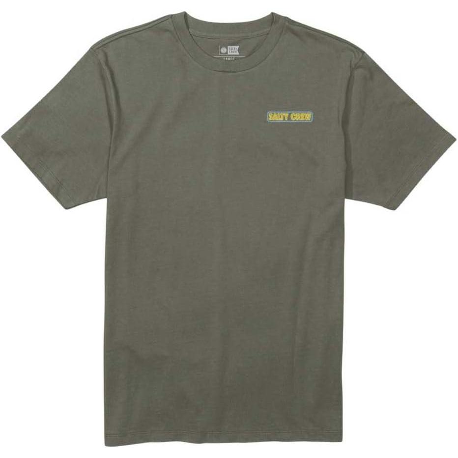 image:imageSalty Crew Mens Neon Sign Short Sleeve TeeDusty Olive