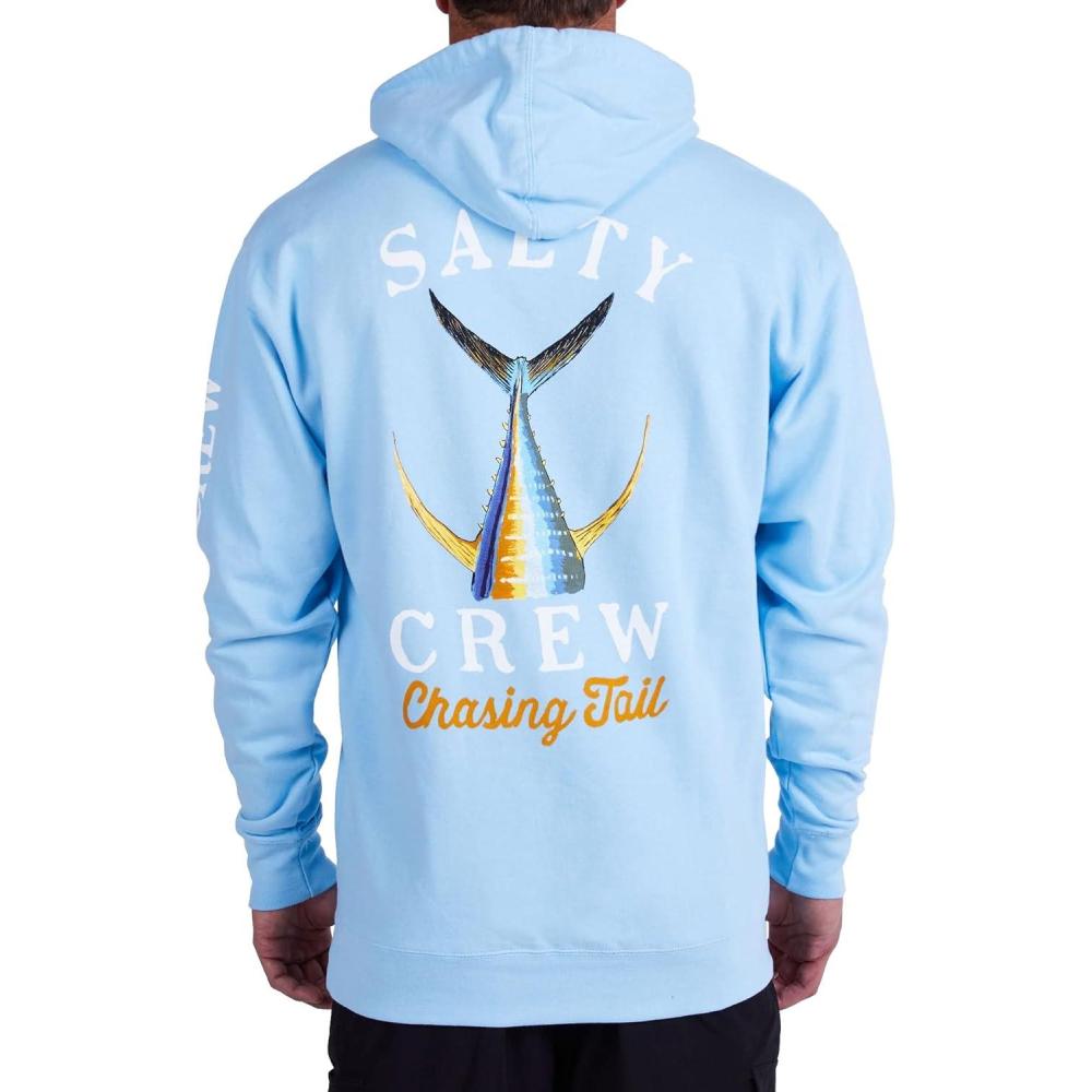 image:imageSalty Crew Mens Tailed Hood Fleece Mens Fashion Casual Long Sleeve Hoodie Cotton Lifestyle Beach ApparelLightblue