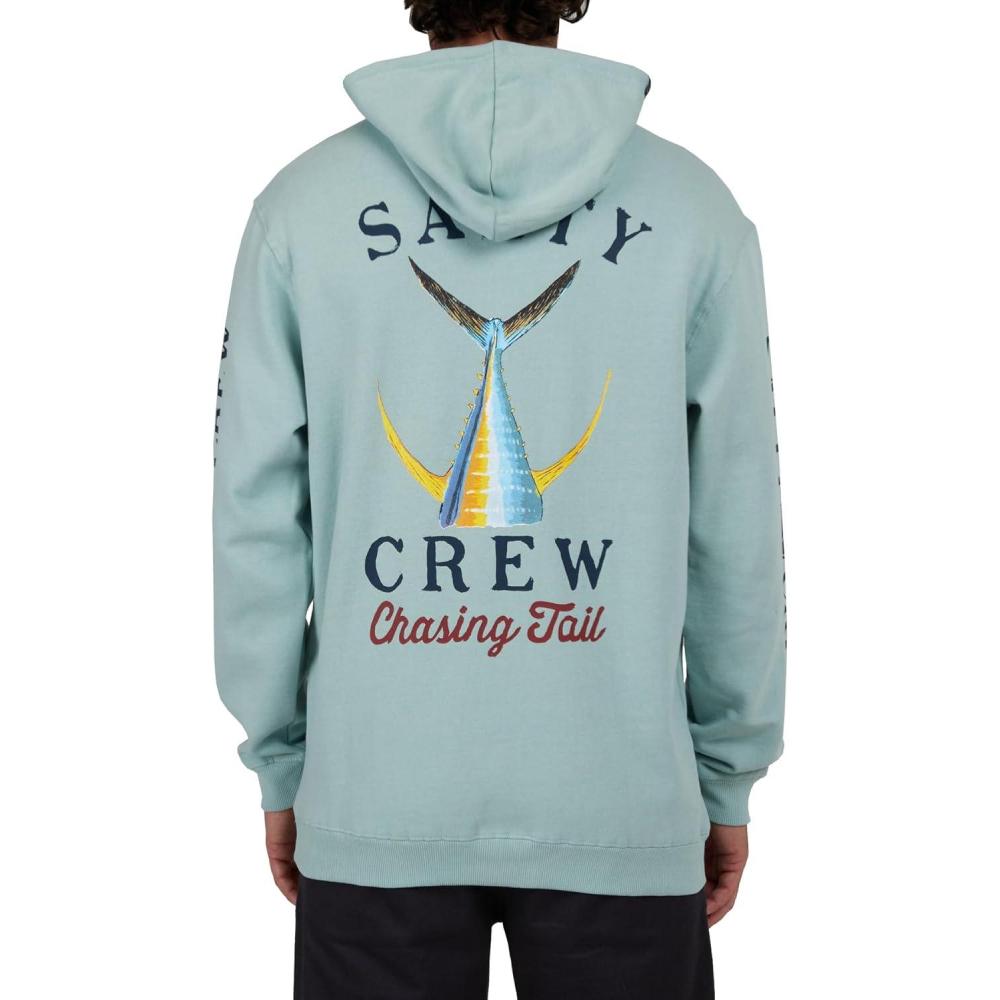 image:imageSalty Crew Mens Tailed Hood Fleece Mens Fashion Casual Long Sleeve Hoodie Cotton Lifestyle Beach ApparelMackerel