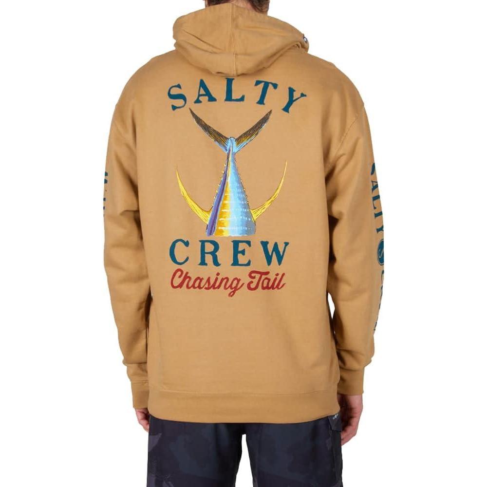 image:imageSalty Crew Mens Tailed Hood Fleece Mens Fashion Casual Long Sleeve Hoodie Cotton Lifestyle Beach ApparelSandstone