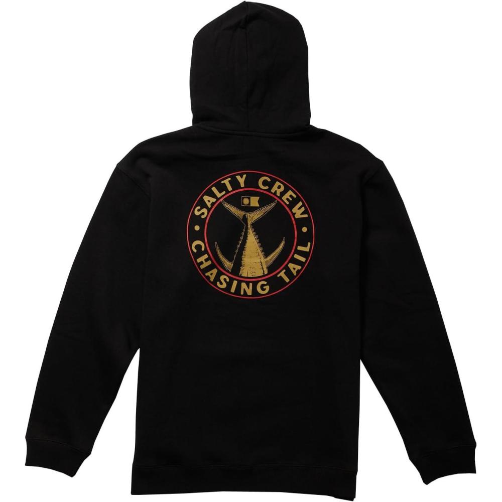 image:imageSalty Crew Mens Tailed Hood Fleece Mens Fashion Casual Long Sleeve Hoodie Cotton Lifestyle Beach ApparelTailgate Black