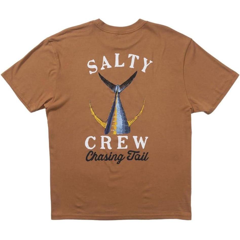 image:imageSalty Crew Tailed SS Tee Mens Fashion Casual Short Sleeve TShirt Cotton Regular Fit Lifestyle Beach ApparelBrown