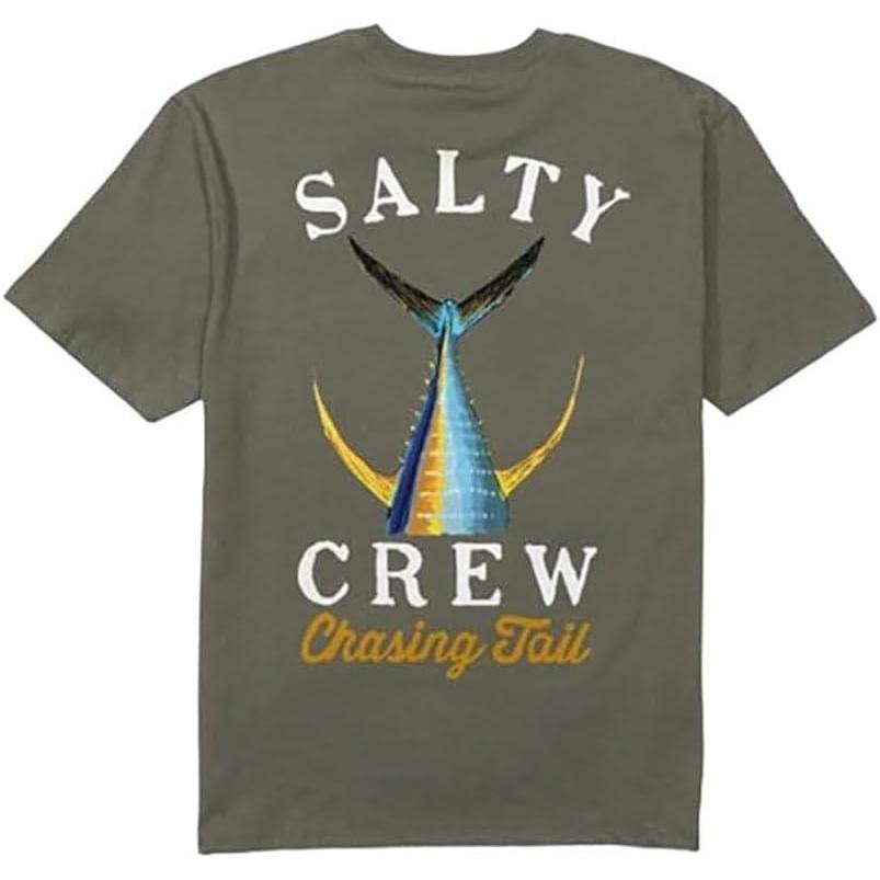image:imageSalty Crew Tailed SS Tee Mens Fashion Casual Short Sleeve TShirt Cotton Regular Fit Lifestyle Beach ApparelDusty Olive