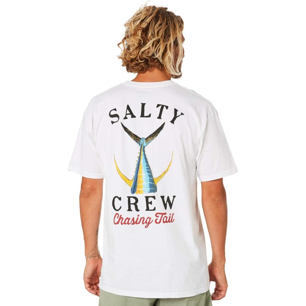 image:imageSalty Crew Tailed SS Tee Mens Fashion Casual Short Sleeve TShirt Cotton Regular Fit Lifestyle Beach ApparelWhite