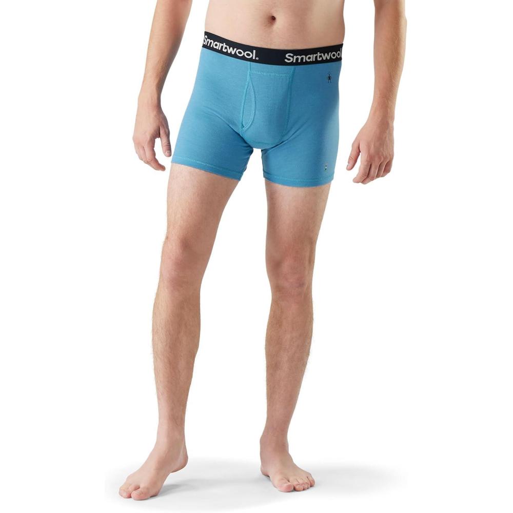 image:imageSmartwool Mens Merino Boxer BriefMineral Blue