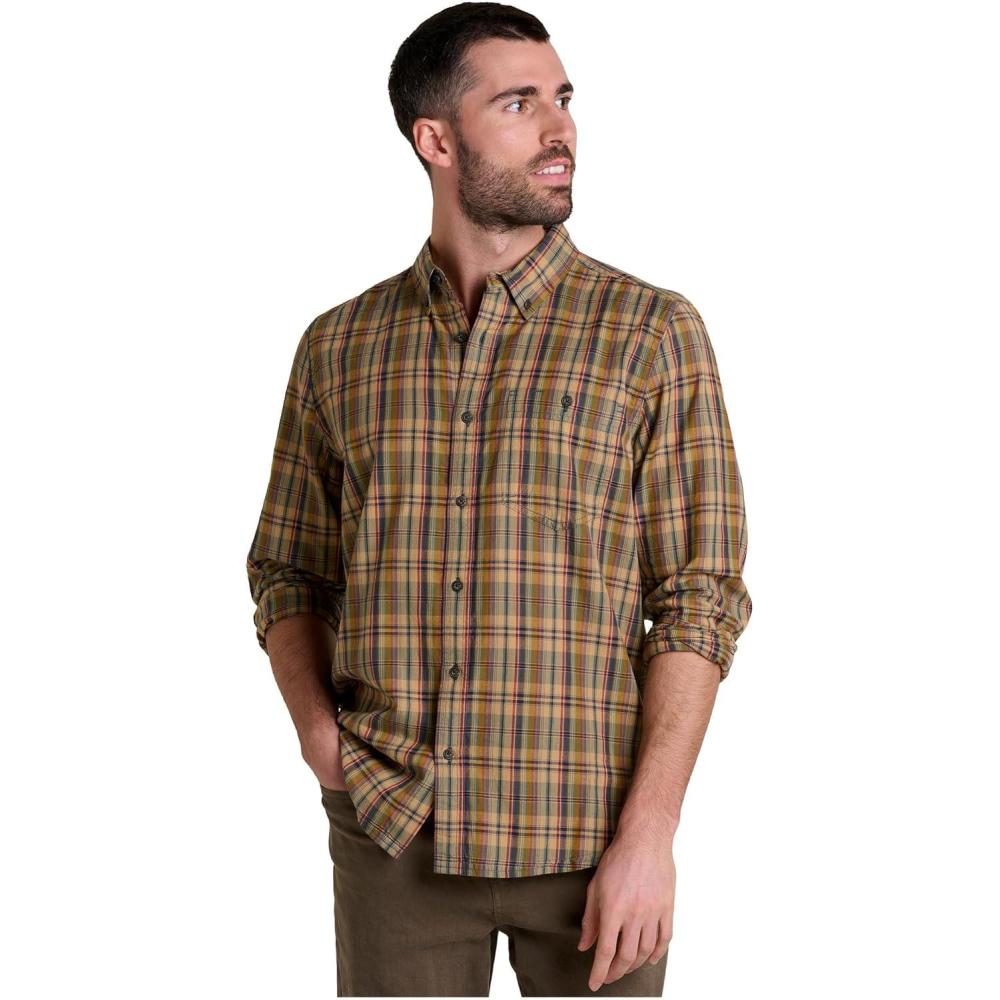image:imageToadampCo Mens Airscape Long Sleeve ShirtLaurel Plaid
