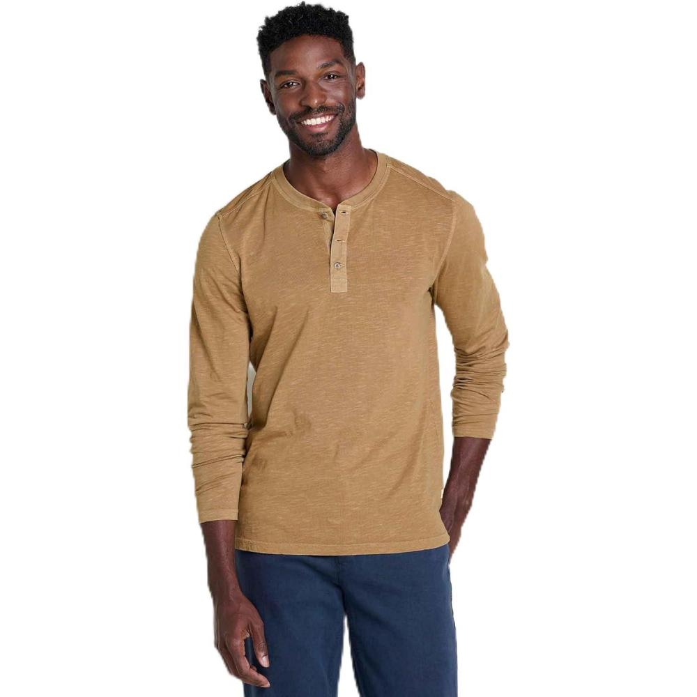 image:imageToadampCo Primo Long Sleeve HenleyHoney Brown