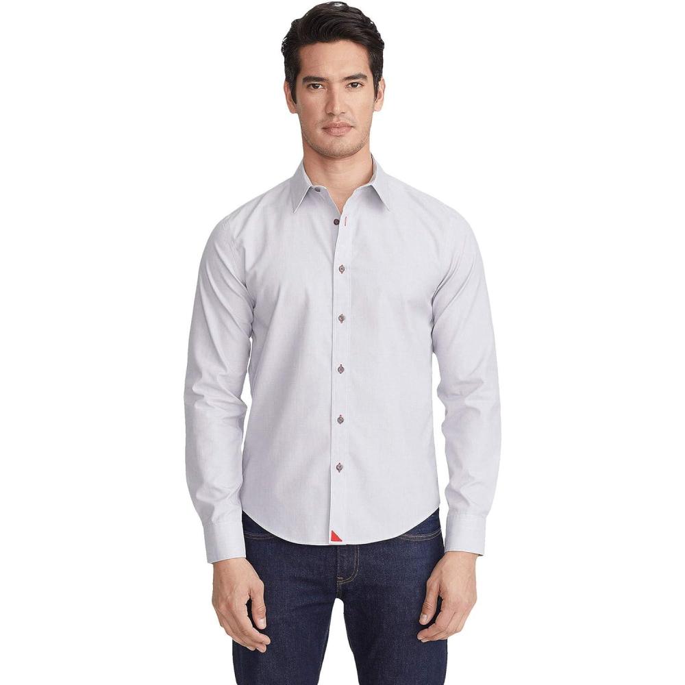 image:imageUNTUCKit Rubican Wrinkle Free Grey LG Regular Fit