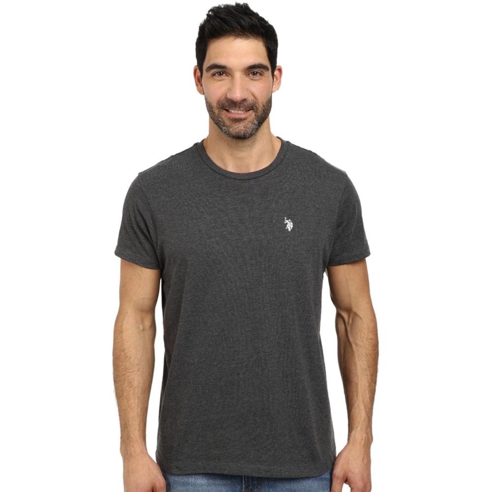 image:imageUS POLO ASSN Mens Crew Neck Small Pony TShirtDark Heather Grey