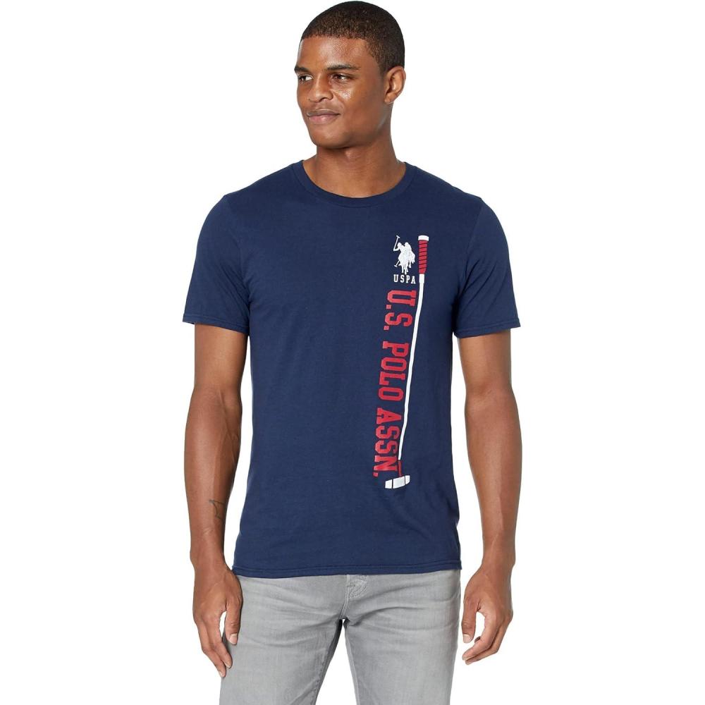 image:imageUS POLO ASSN Short Sleeve Side USPA Mallet TeeClassic Navy