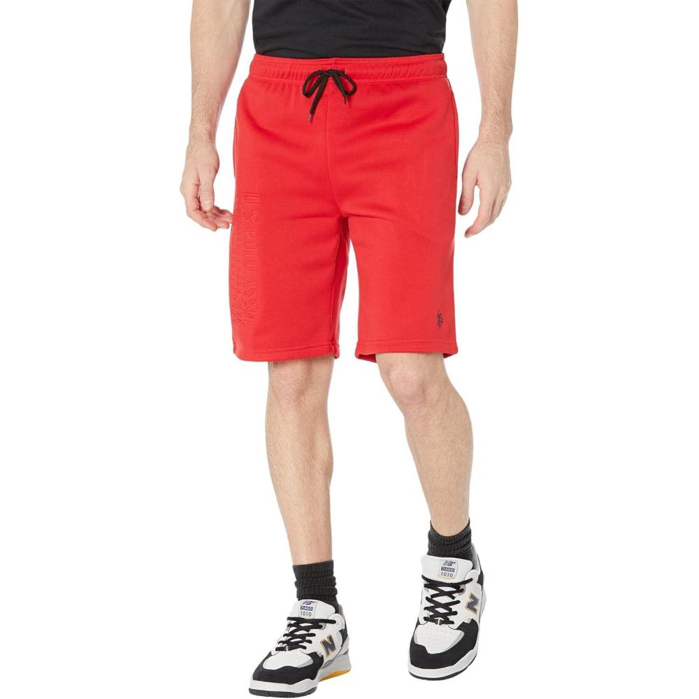 image:imageUS Polo Assn Embossed Logo Shorts Engine Red MD