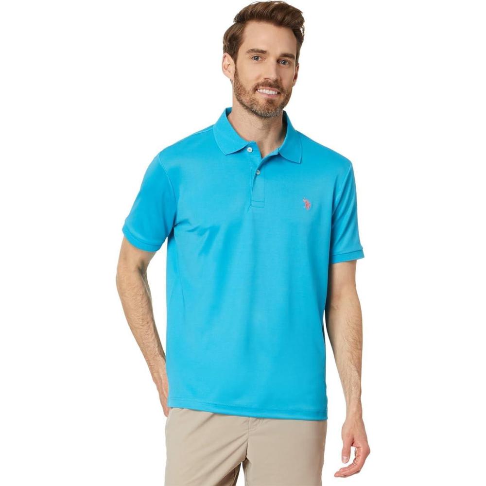 image:imageUS Polo Assn Mens Stretch Performance ShirtDowntown Blue