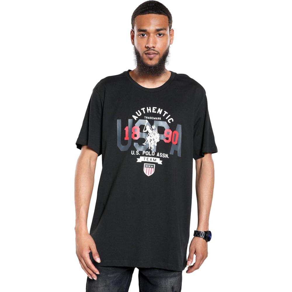 image:imageUS Polo Assn Short Sleeve Crew Neck Authentic Graphic Tee Black SM