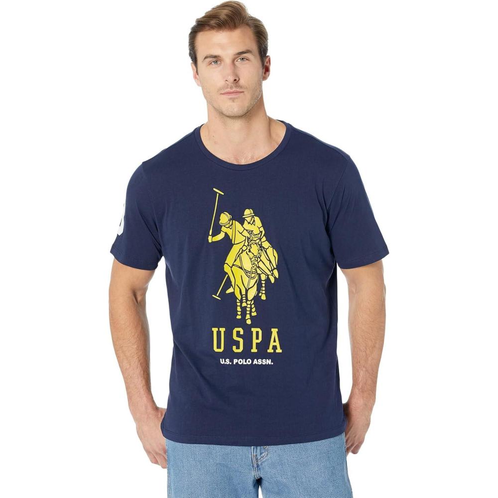 image:imageUS Polo Assn Short Sleeve Large Pony Graphic Tee Classic Navy SM