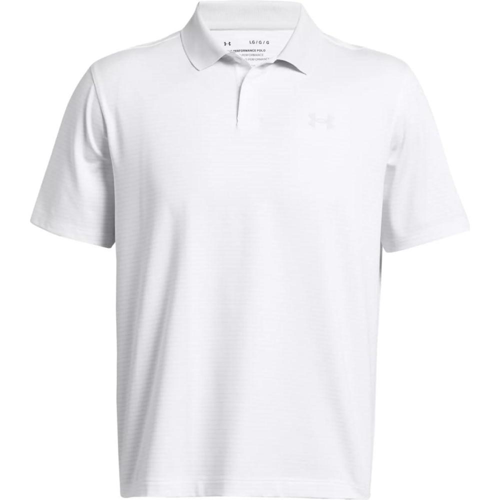 image:imageUnder Armour UnisexAdult Mens Ua Matchplay Stripe PoloWht