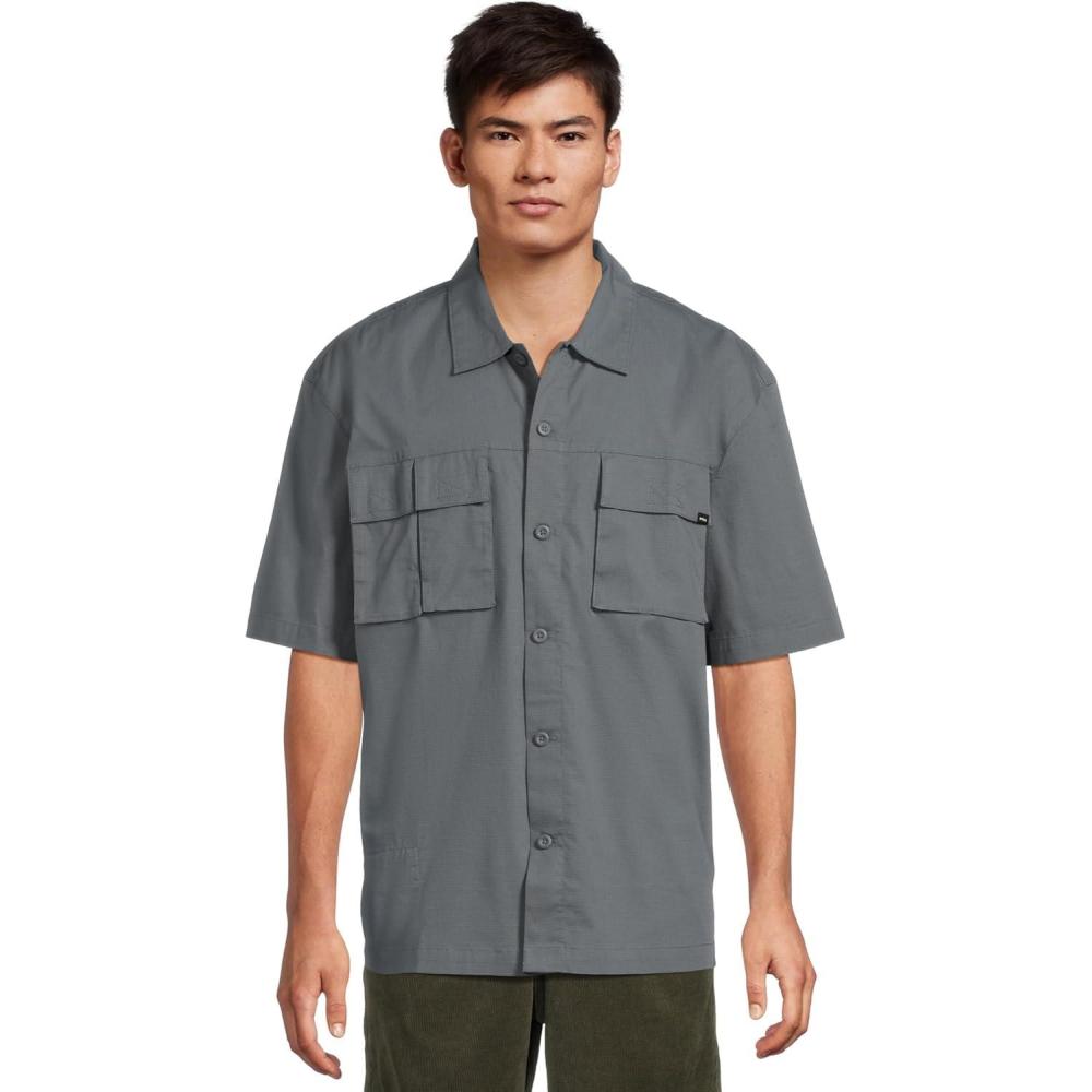 image:imageprAna Mens Palisades Ripstop Short Sleeve ShirtThundercloud
