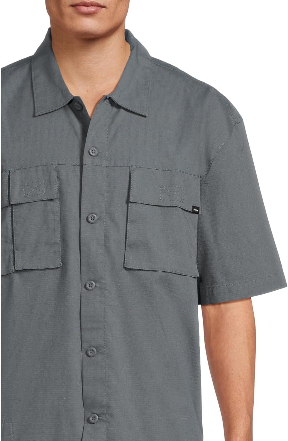 image:imageprAna Mens Palisades Ripstop Short Sleeve ShirtThundercloud