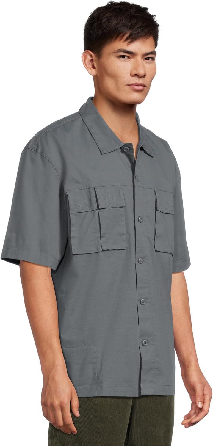 image:imageprAna Mens Palisades Ripstop Short Sleeve ShirtThundercloud