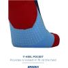 Brooks Ghost Crew Socks I Performance Running Cushioned Socks with Arch Support for Men & Women(Navy/Run Merry 23)