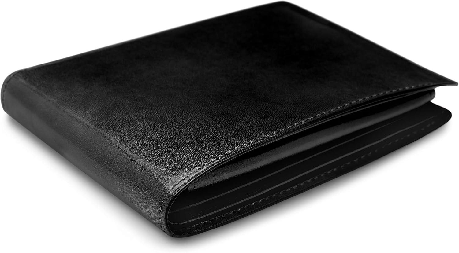 image:imageBosca Mens Leather Wallet with Removable ID Passcase Bifold Wallet for Men With 8 Card Slots Premium HandStained Leather With Gift Packaging BlackBlack
