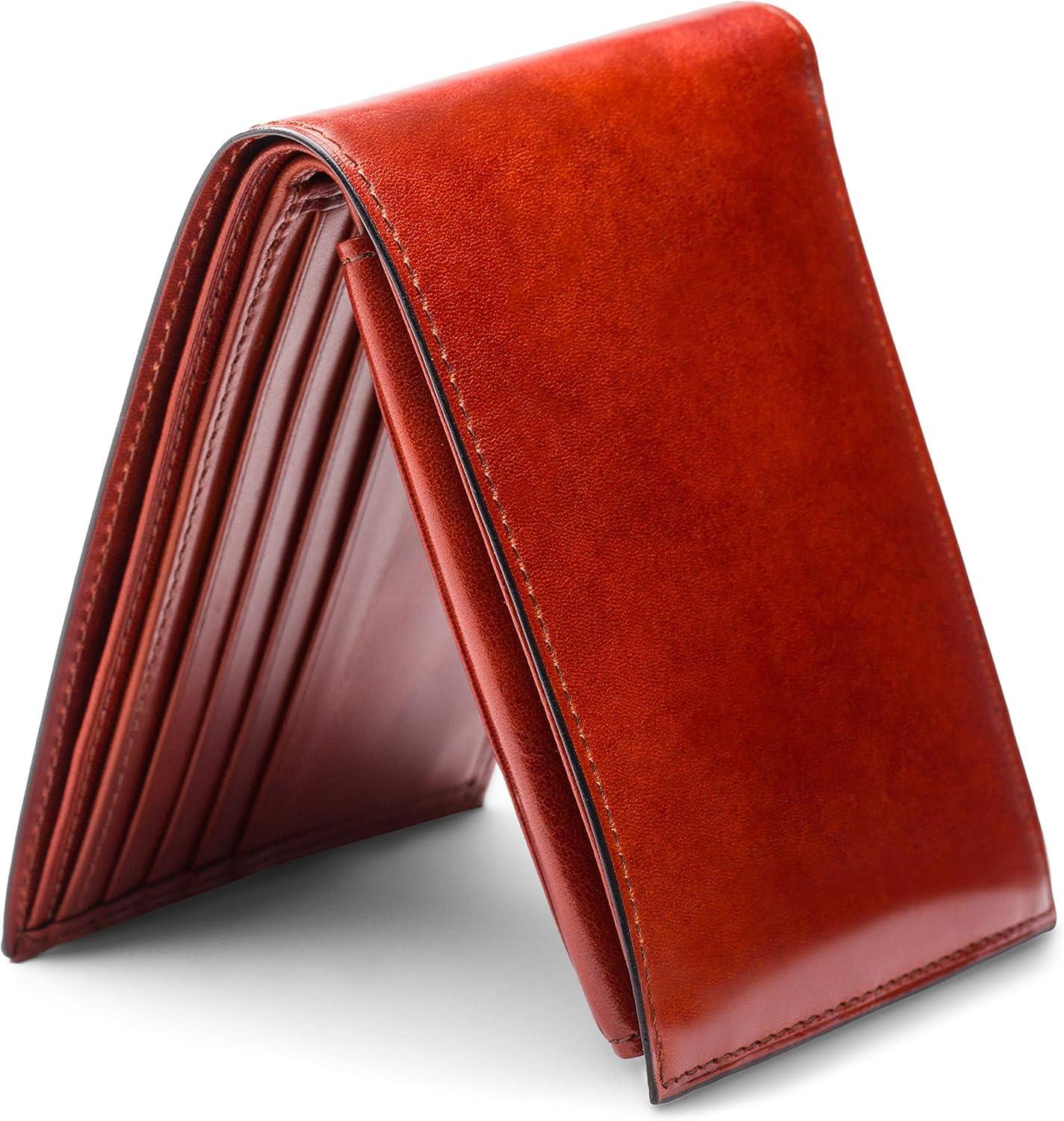 image:imageBosca Mens Leather Wallet with Removable ID Passcase Bifold Wallet for Men With 8 Card Slots Premium HandStained Leather With Gift Packaging BlackCognac