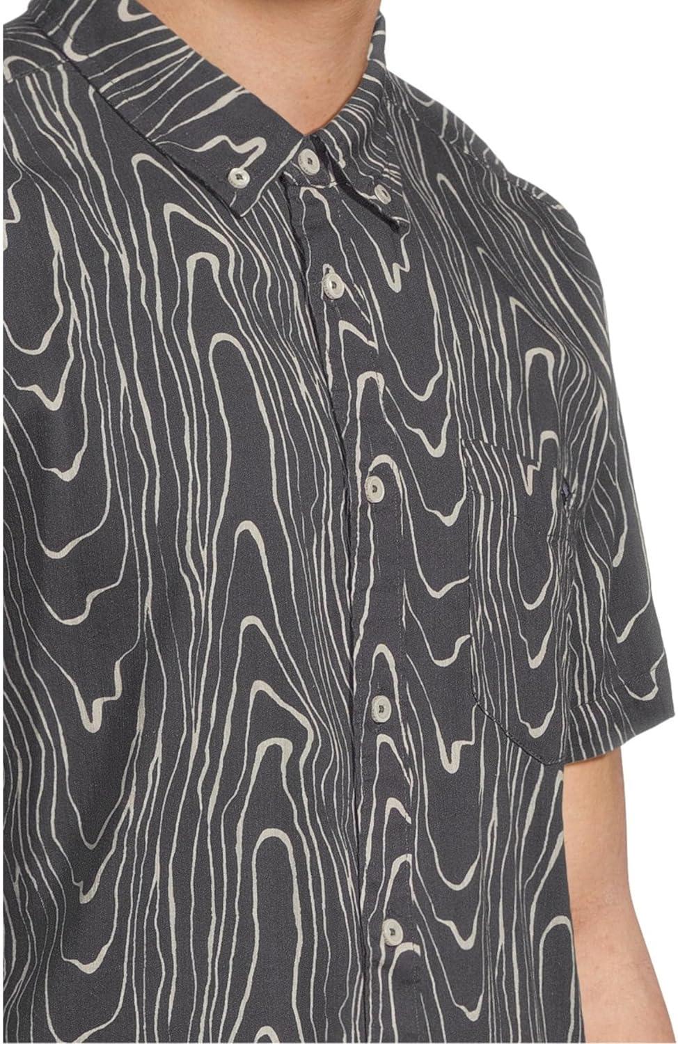 image:imageChubbies Mens The Fault Line Resort Weave Friday ShirtBlack Pattern Base Plaids