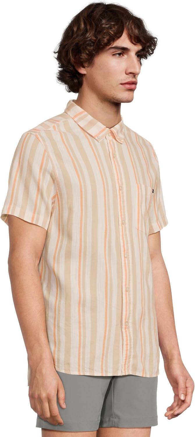 image:imageChubbies Mens The Ice Cream Social Resort Weave Friday ShirtLight Khaki Striped Predominate