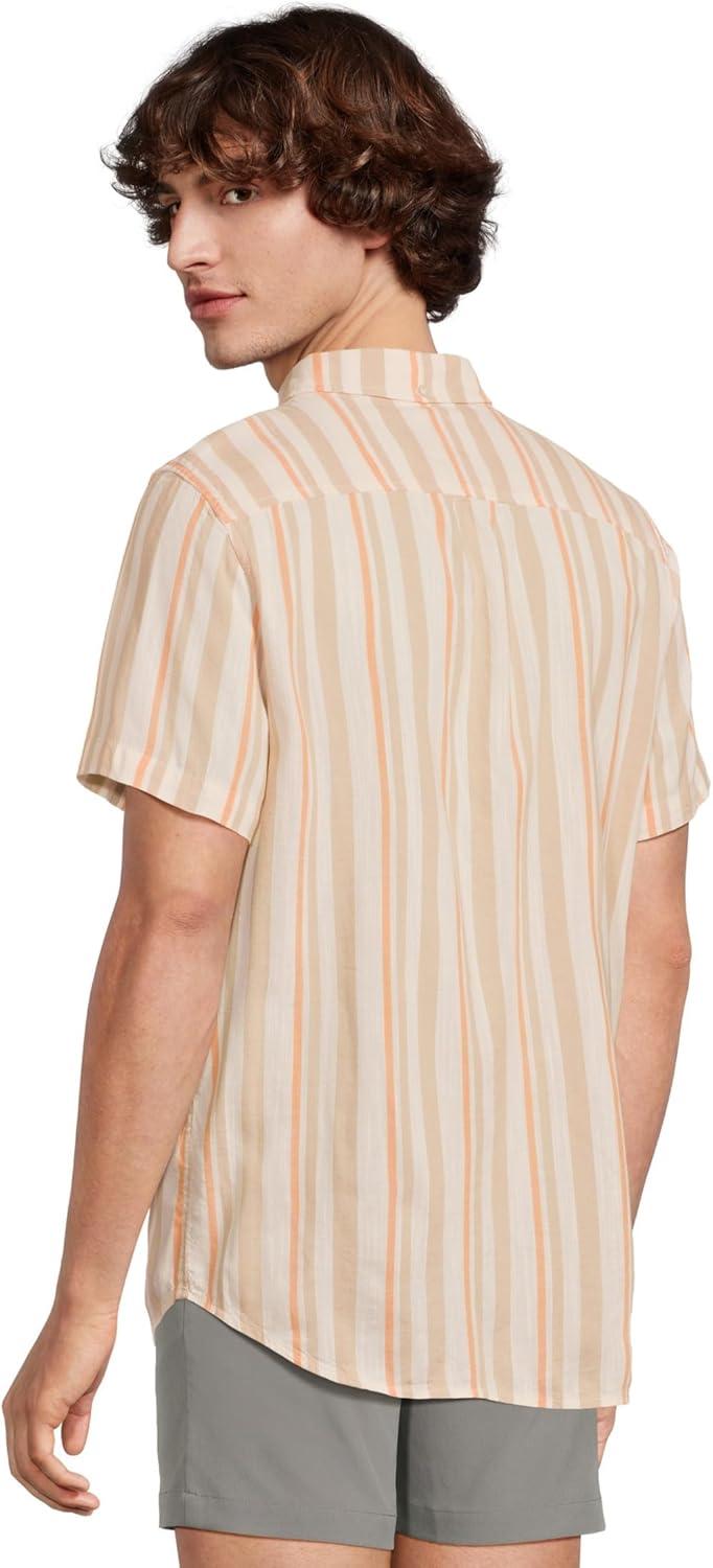 image:imageChubbies Mens The Ice Cream Social Resort Weave Friday ShirtLight Khaki Striped Predominate
