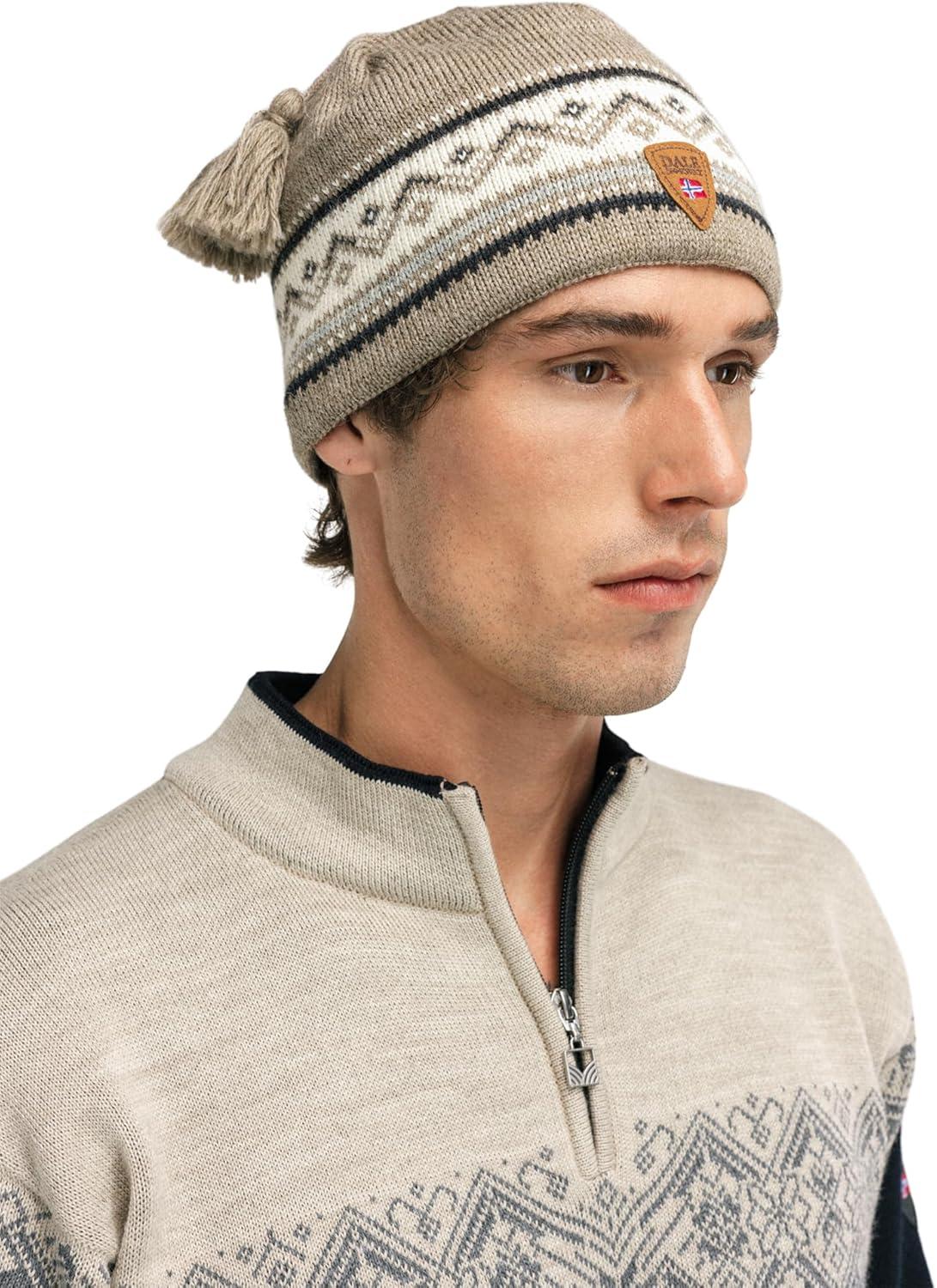 image:imageDale of Norway Vail Unisex Hat 100 Lightweight Wool Hat Winter Hats for Men Winter Hats for Women Unisex Wool BeanieMountainstone Offwhite Coffee