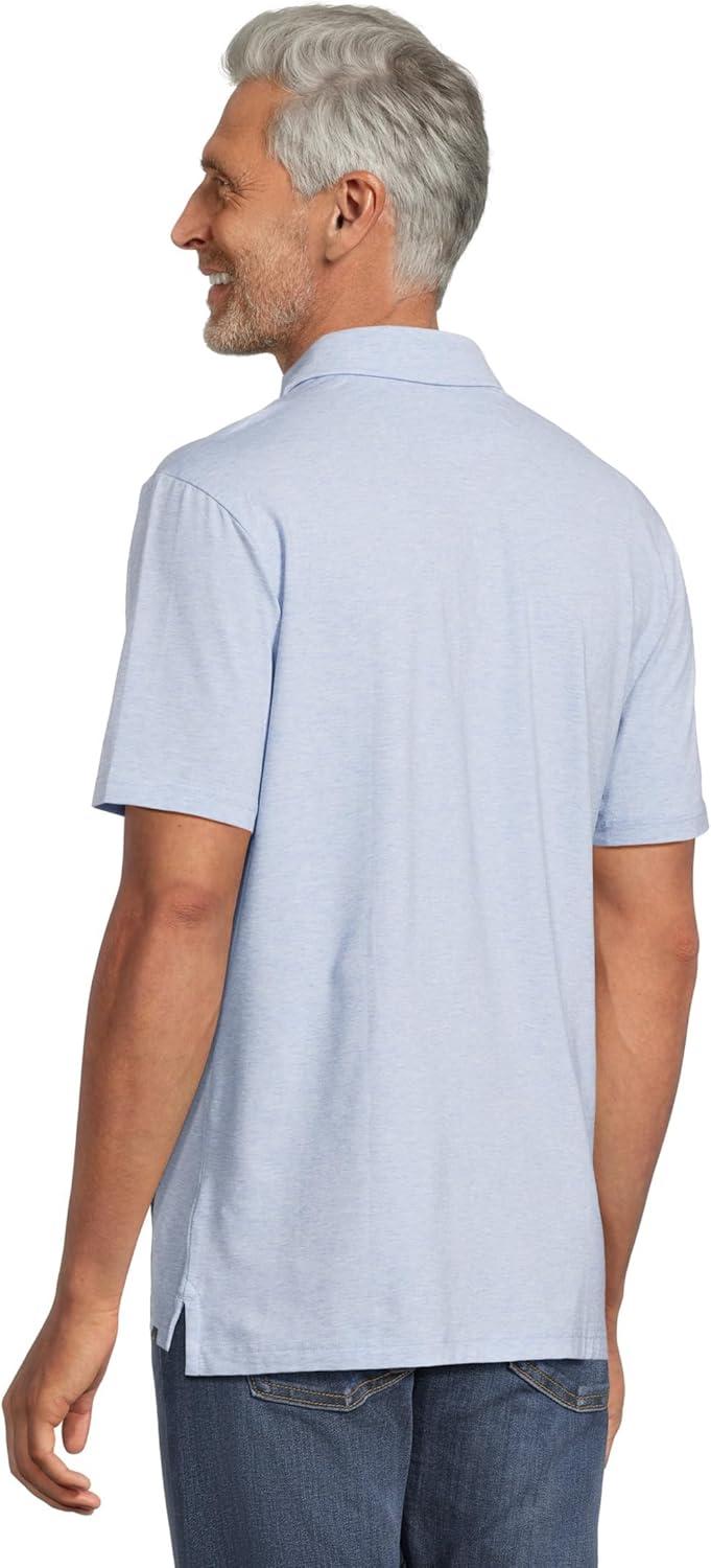 image:imageFaherty Mens Short Sleeve Movement PoloCardiff Blue Heather