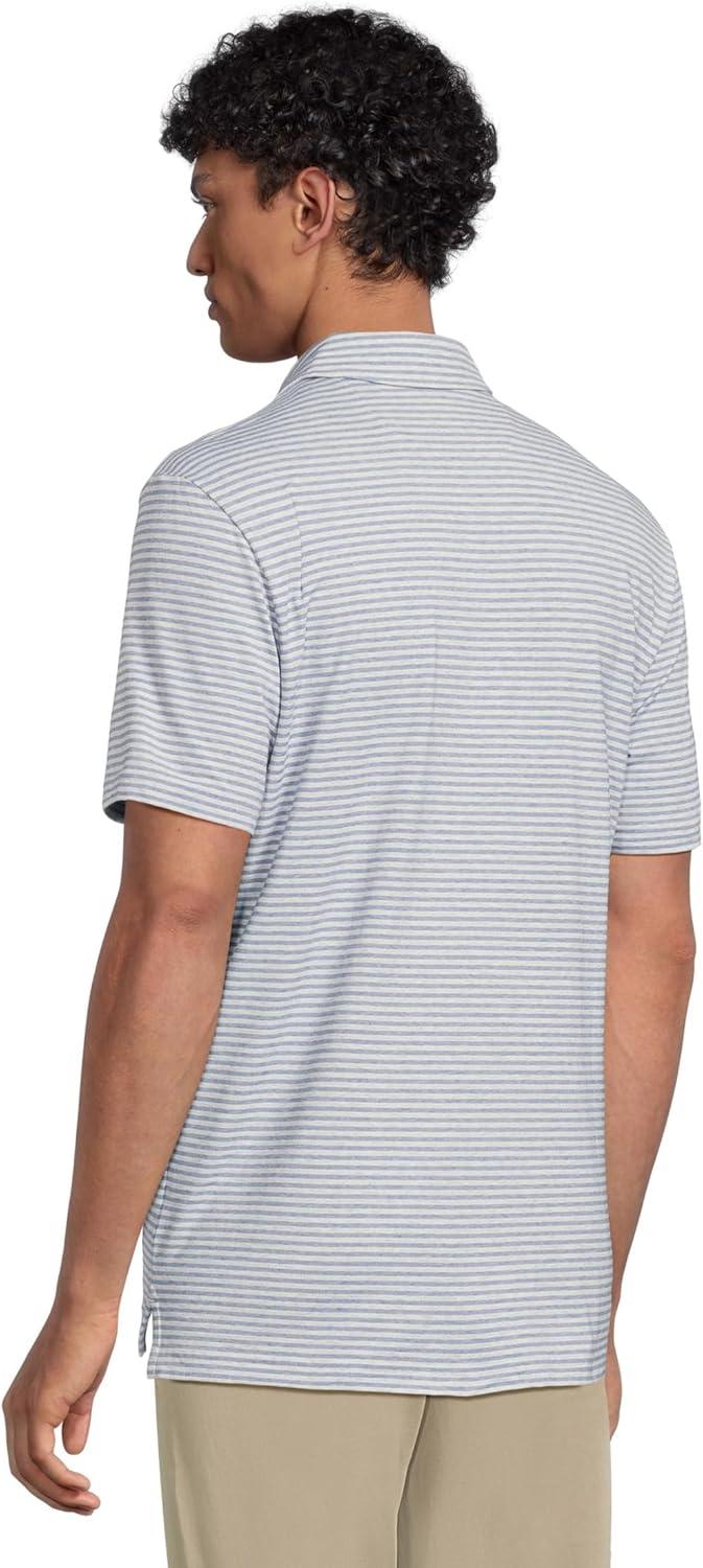 image:imageFaherty Mens Short Sleeve Movement PoloLong Valley Stripe