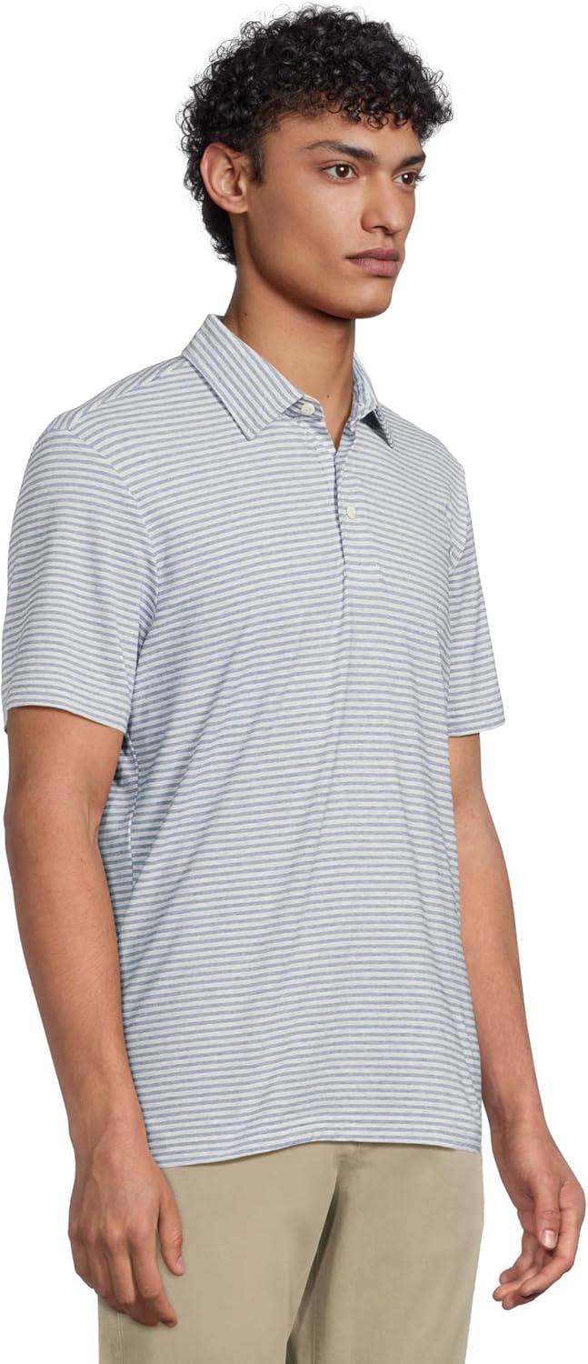 image:imageFaherty Mens Short Sleeve Movement PoloLong Valley Stripe